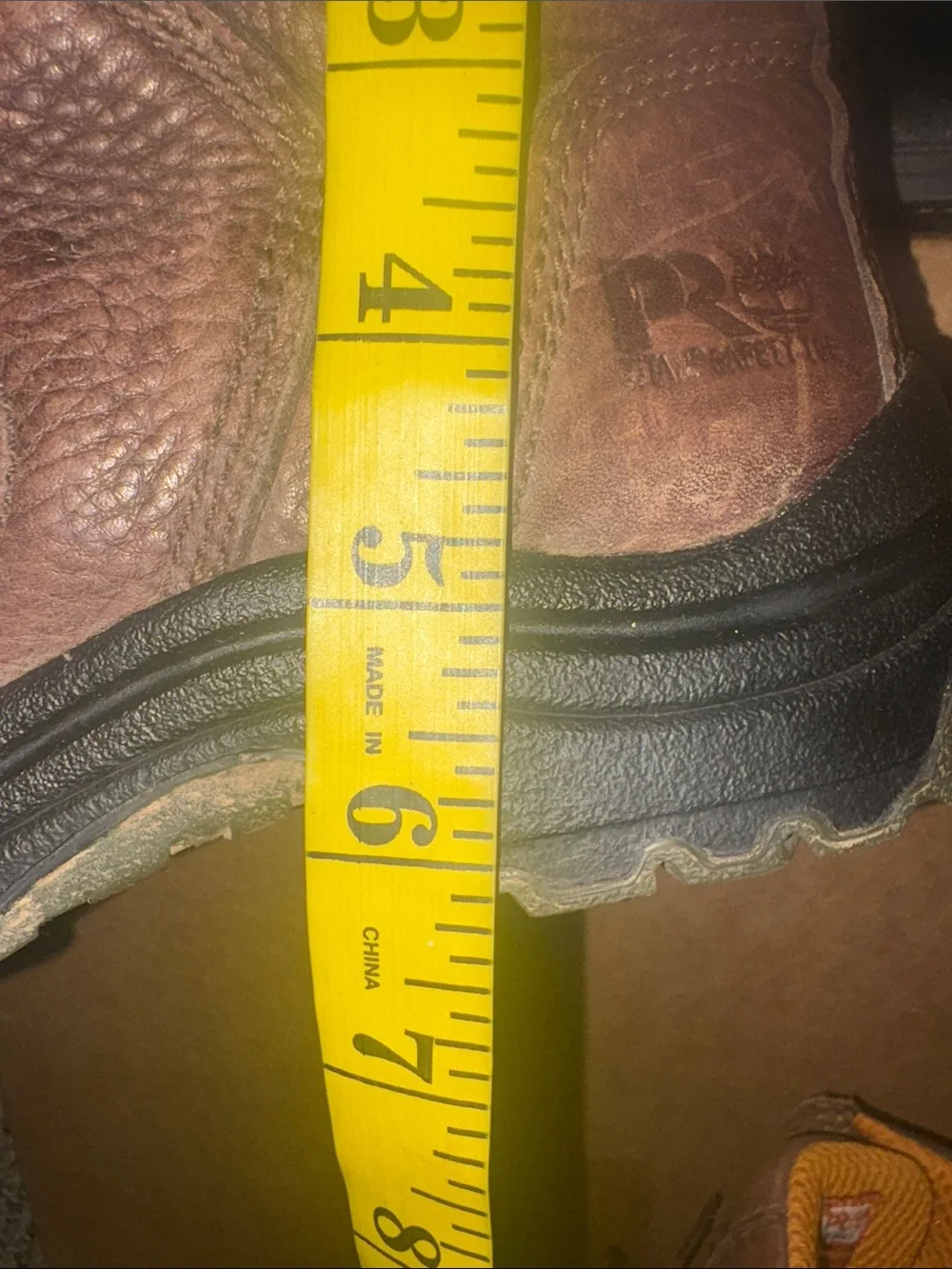 Timberland PRO Brown Lace-Up Work Boots with Black Collar Women size 7.5